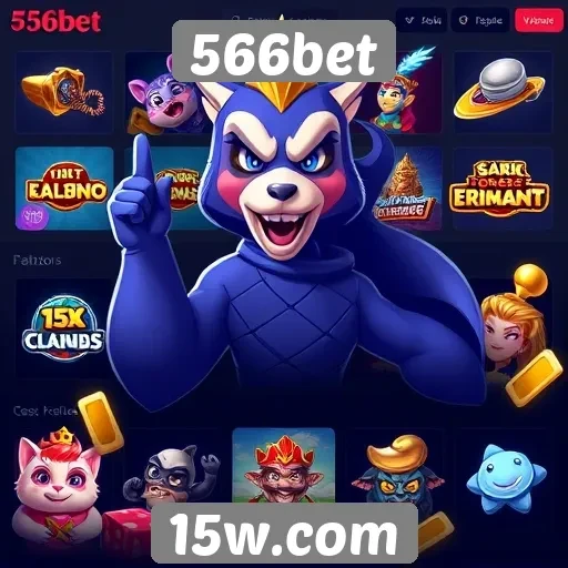 Variedade de jogos disponíveis na 566bet